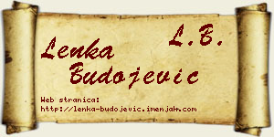 Lenka Budojević vizit kartica